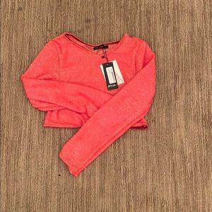 Nasty gal: rise above knit cropped sweater